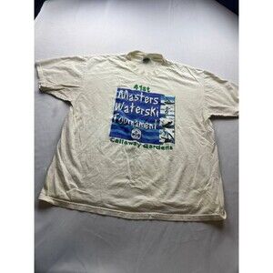 VTG 41st Masters Waterski Tournament Shirt Mens Size XL White Callaway Gardens
